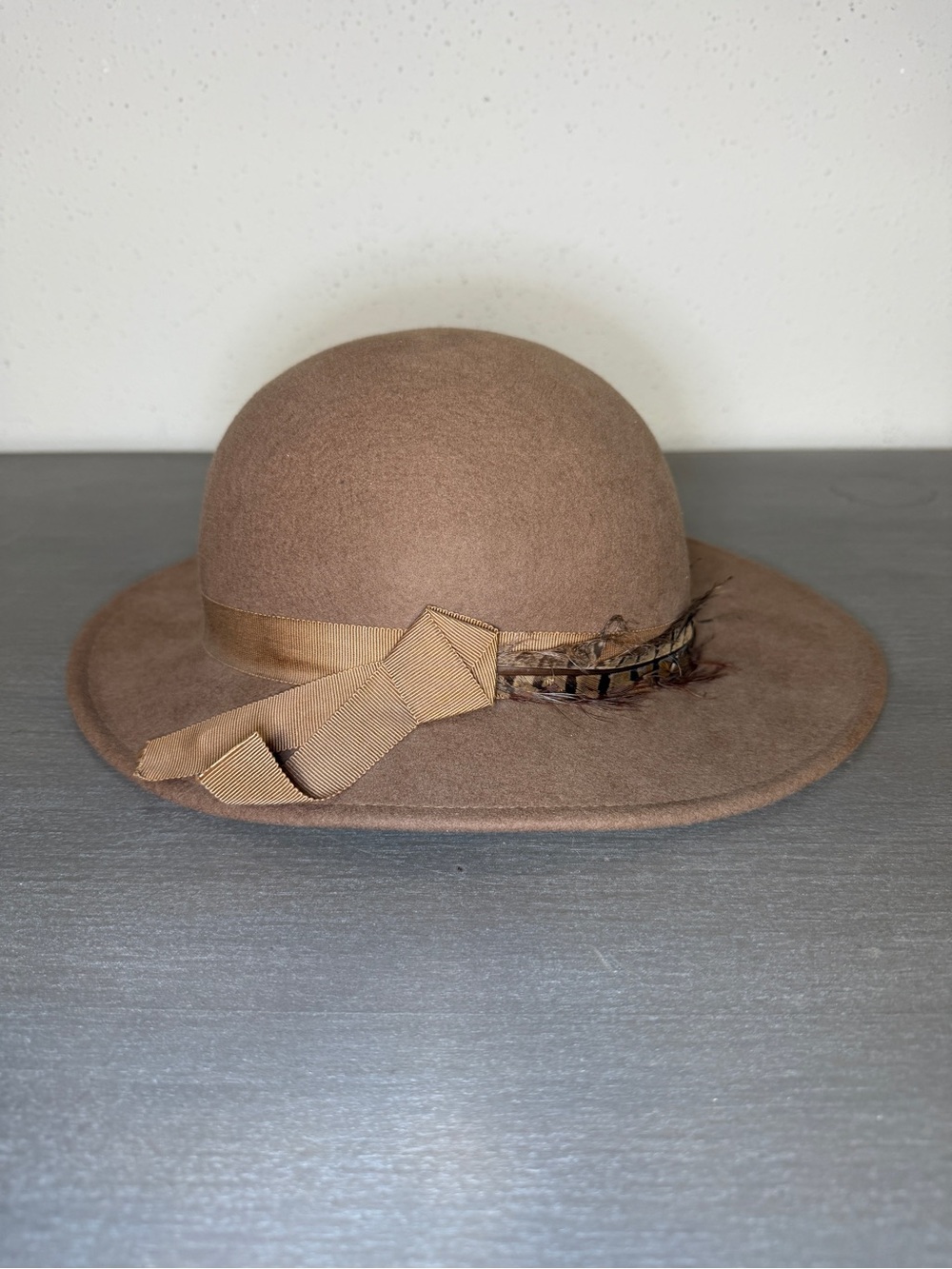 Vintage Geo W. Bollman & Co. Doeskin Felt 100% Wool Hat Rare Made in USA - Picture 2 of 7